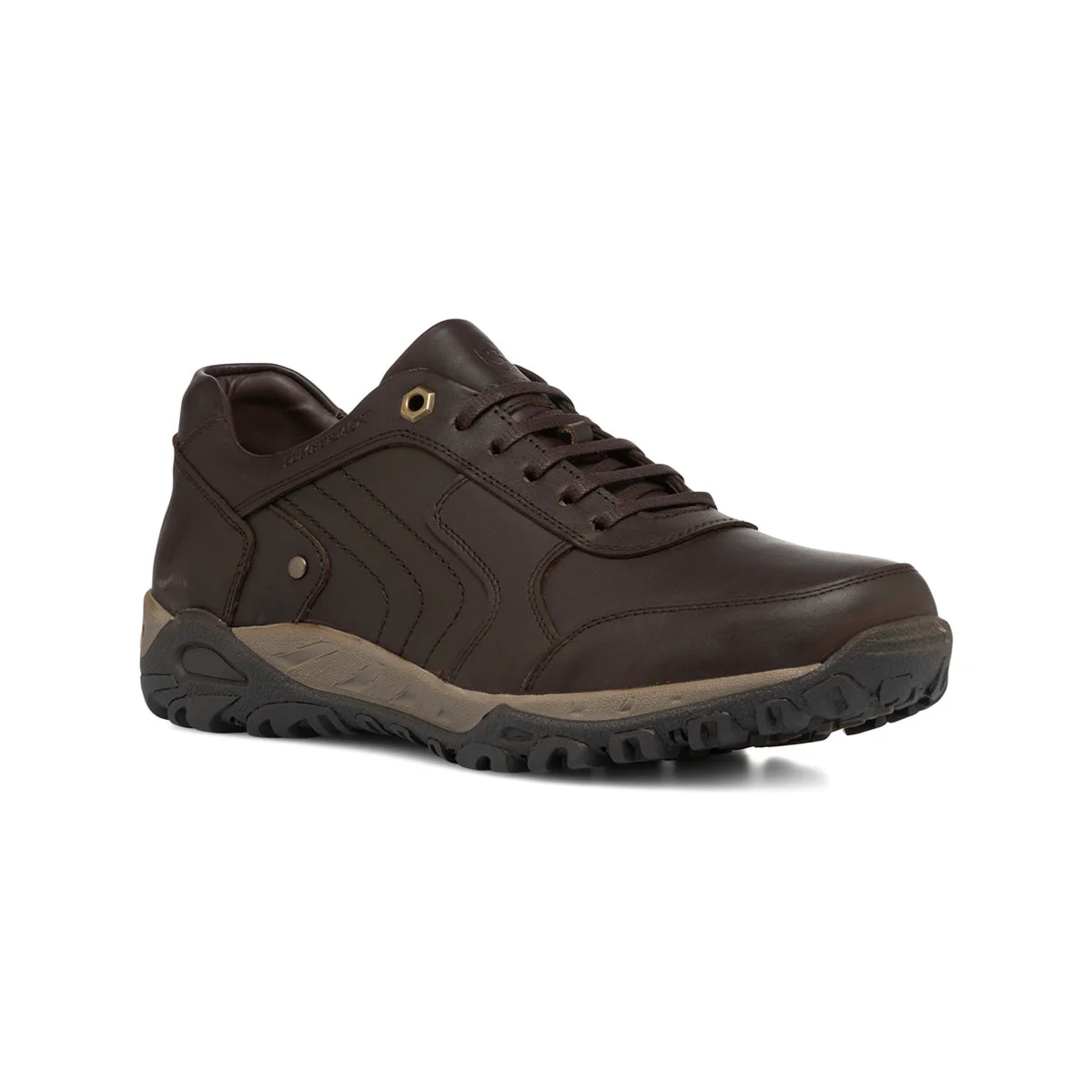 Sneakers marroni da uomo in pelle con suola chunky Lumberjack Yegor - Image 2
