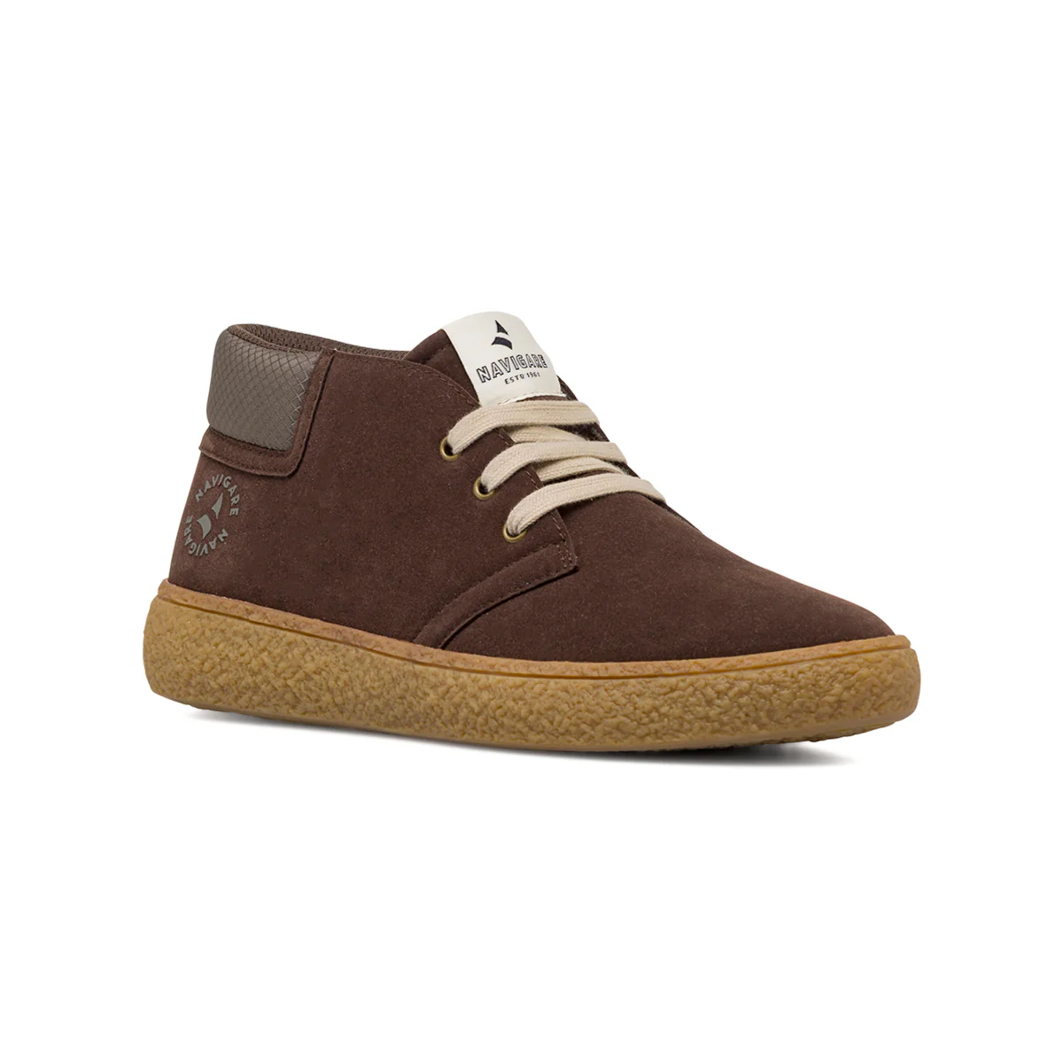 Sneakers Marroni da Uomo in suede con logo laterale Navigare - Image 2
