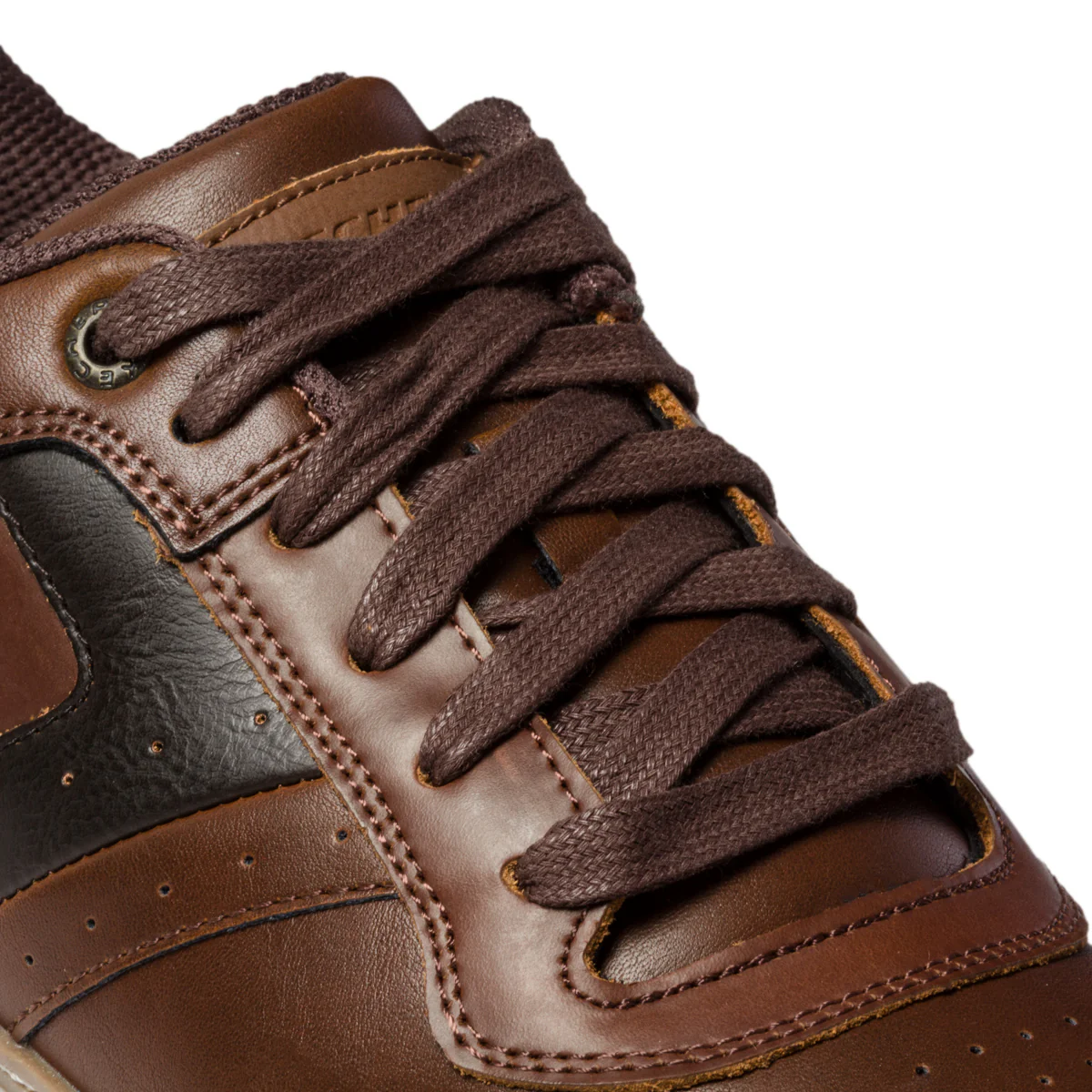 Sneakers marroni in pelle con logo laterale Skechers - Image 6