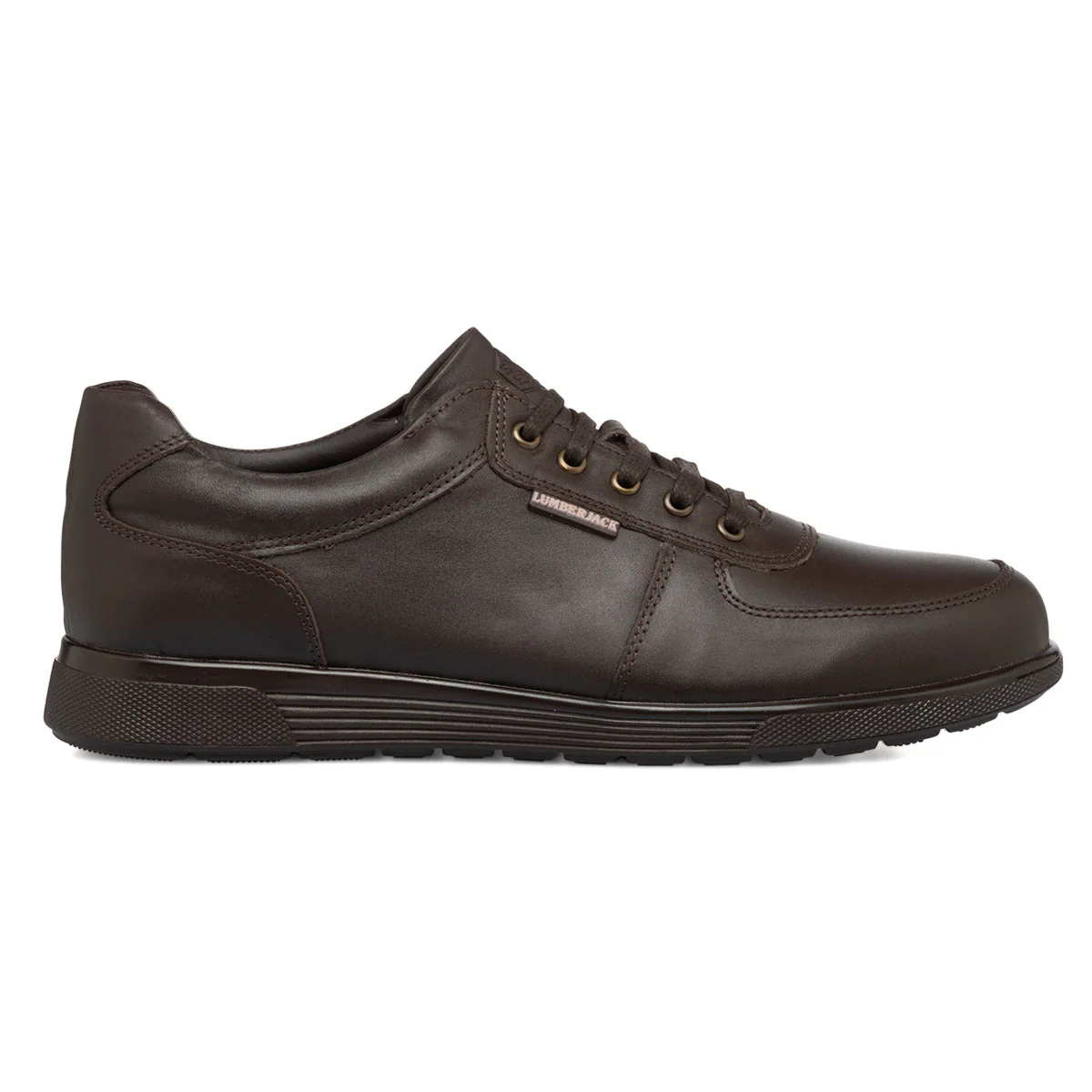 Sneakers marroni in pelle da uomo Lumberjack Lucas