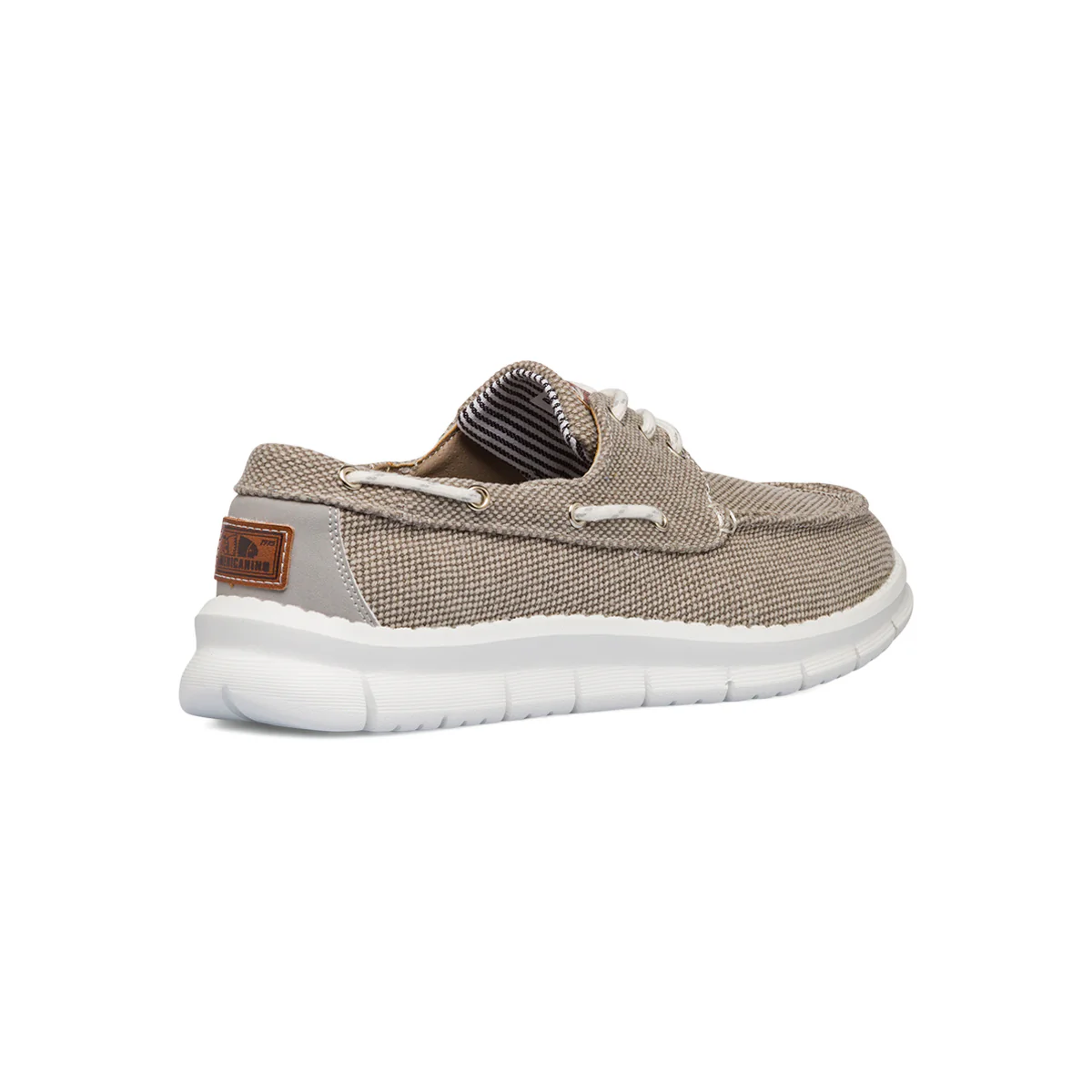 Sneakers mocassini casul da uomo beige con laccetto passante Americanino - Image 3