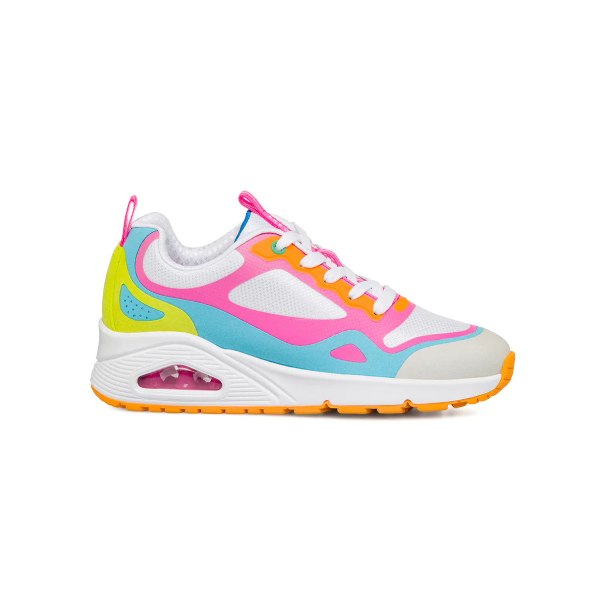 Sneakers multicolore da bambina con suola ad aria Skechers Uno