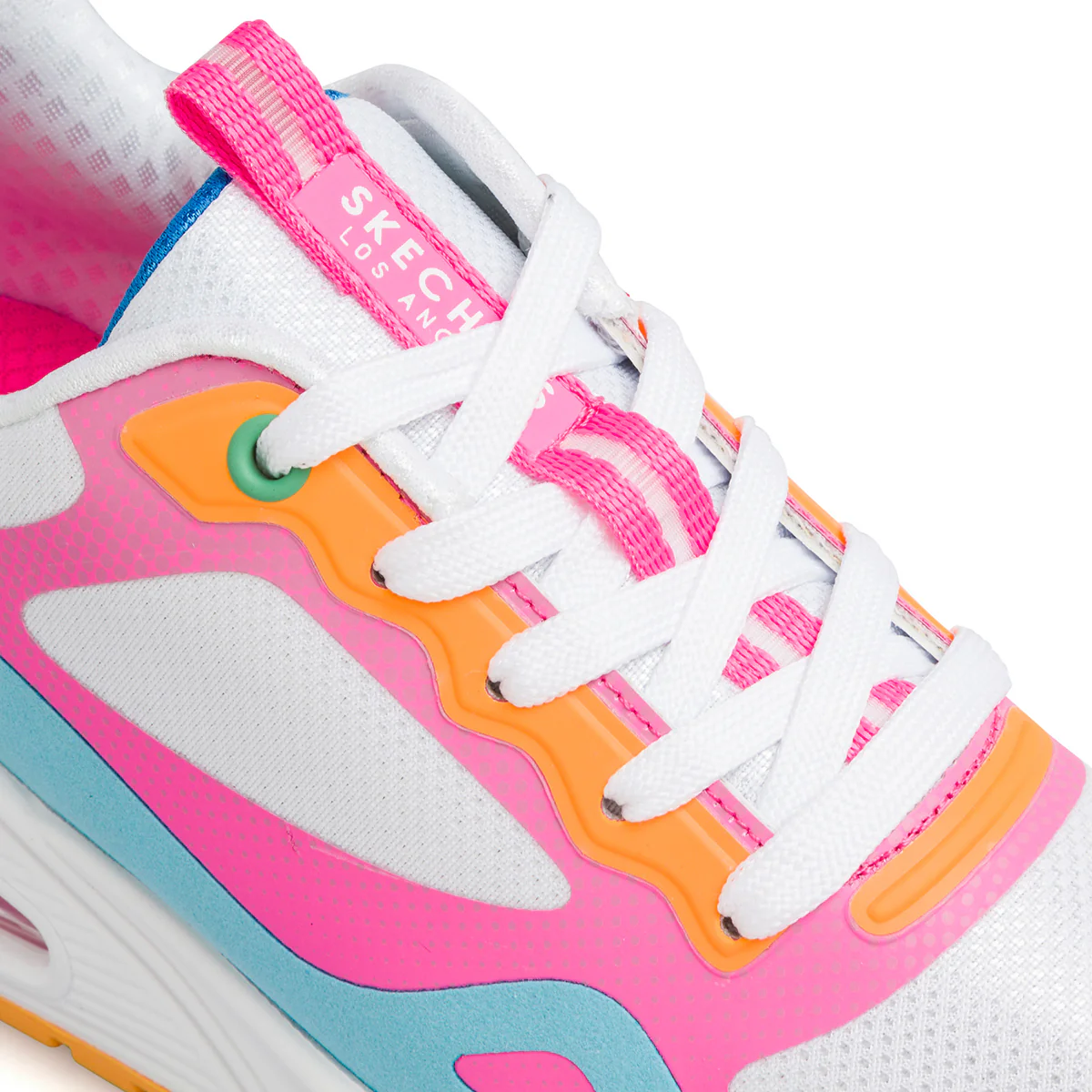 Sneakers multicolore da bambina con suola ad aria Skechers Uno - Image 6