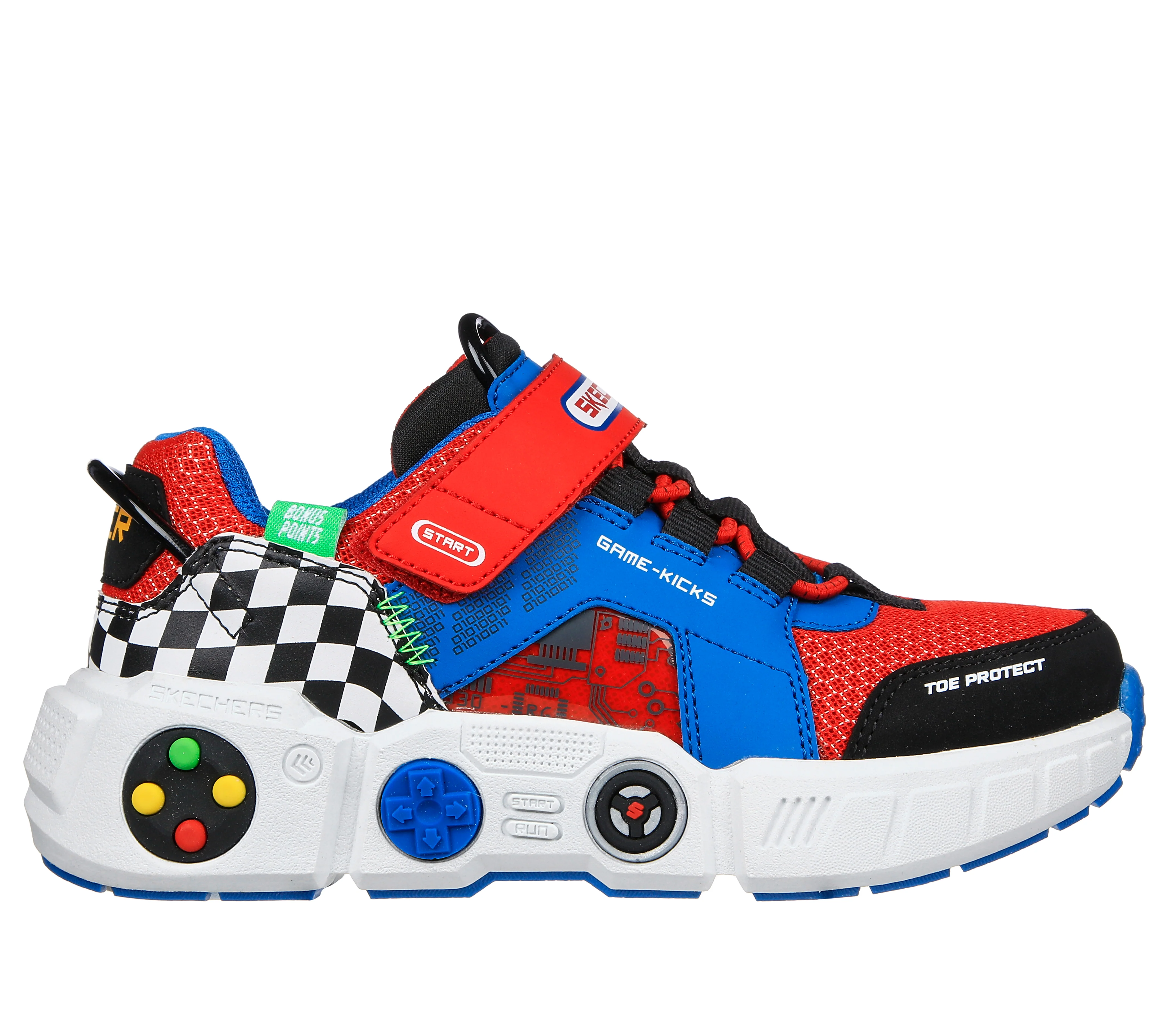 Sneakers multicolore da bambino con velcro Skechers Game Kicks: Gametronix