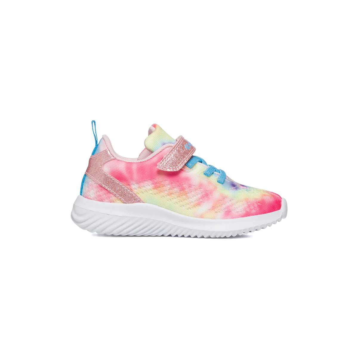 Sneakers multicolore in tessuto mesh con chiusura in velcro effetto glitterato Le scarpe di Alice