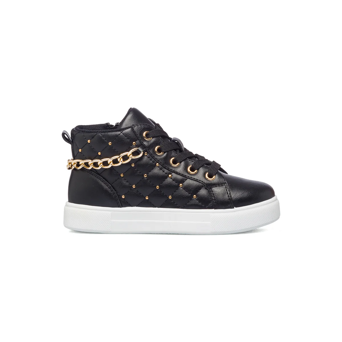 Sneakers nere con catenina decorativa 10 Baci