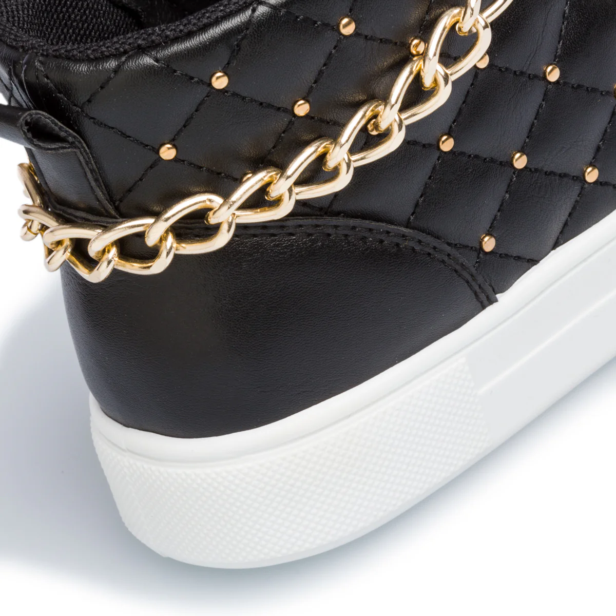 Sneakers nere con catenina decorativa 10 Baci - Image 8