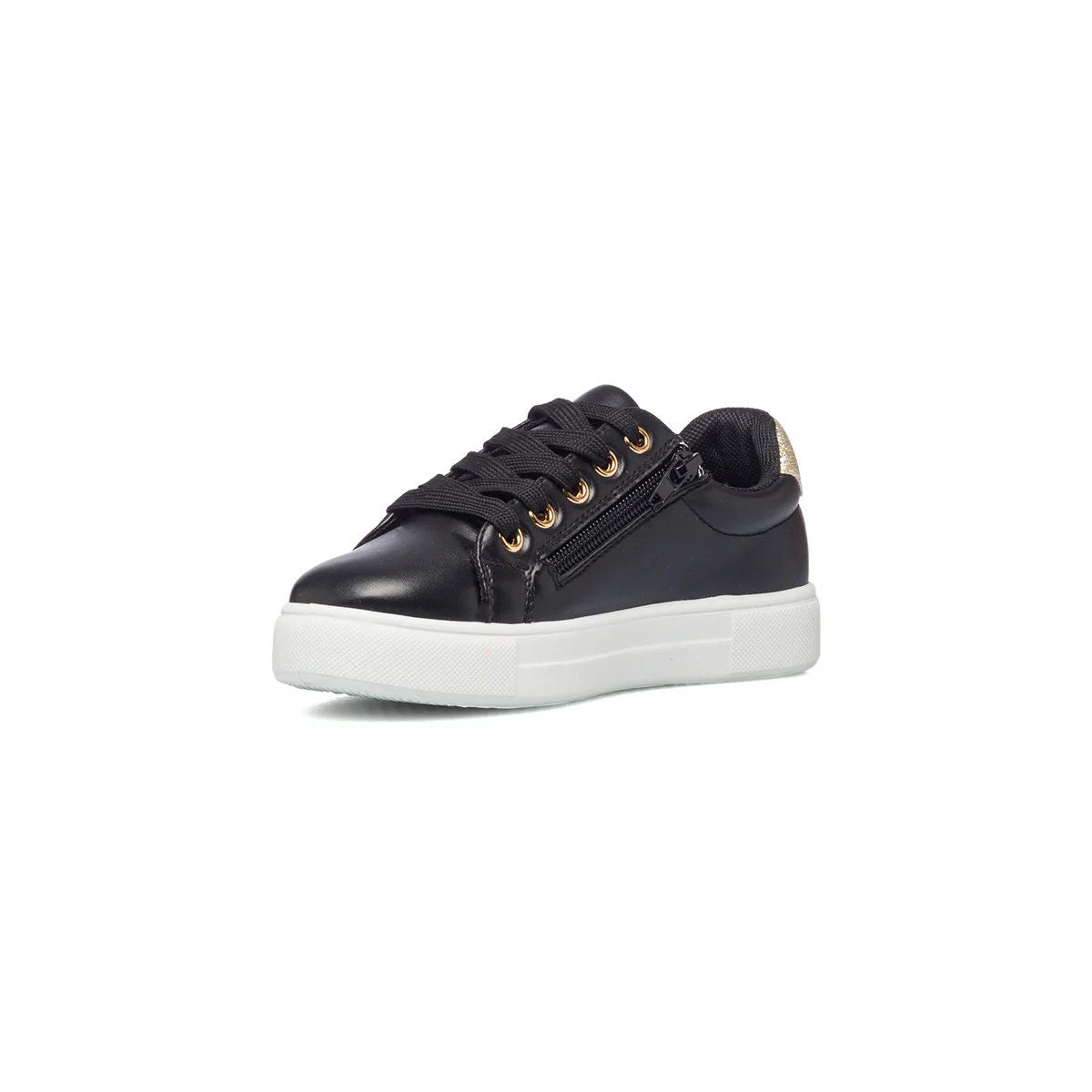 Sneakers nere con cuoricini oro 10 Baci - Image 5