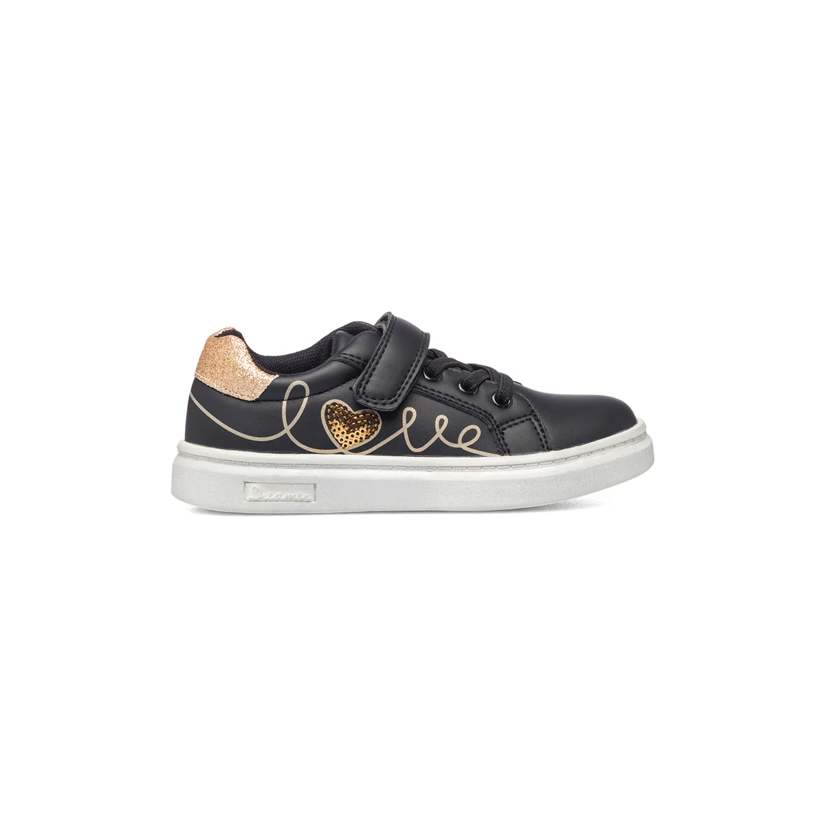 Sneakers nere con glitter sul tallone Le scarpe di Alice