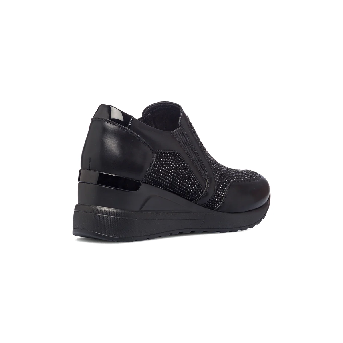 Sneakers nere con inserti elastici e piccole borchie Lora Ferres - Image 3