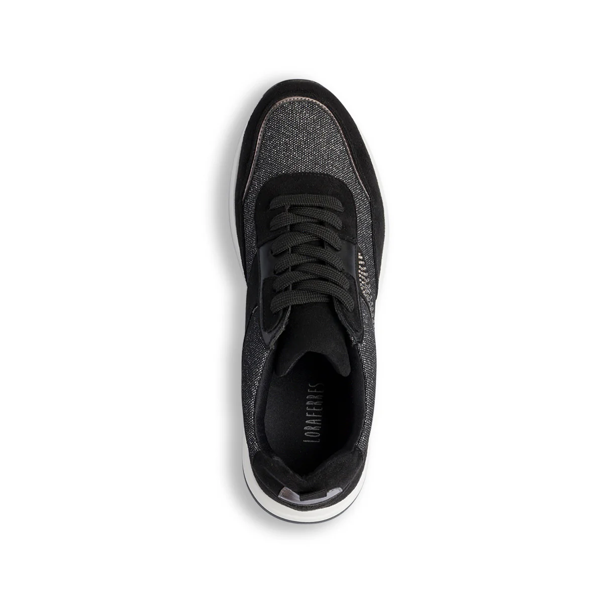 Sneakers nere con strass da donna Lora Ferres - Image 5
