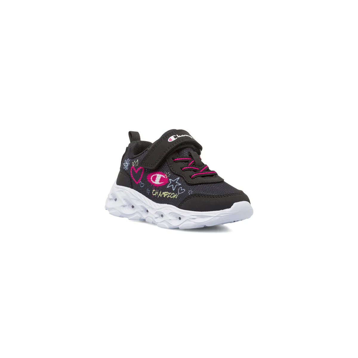 Sneakers nere da Bambina Champion con luci e strappo - Image 2
