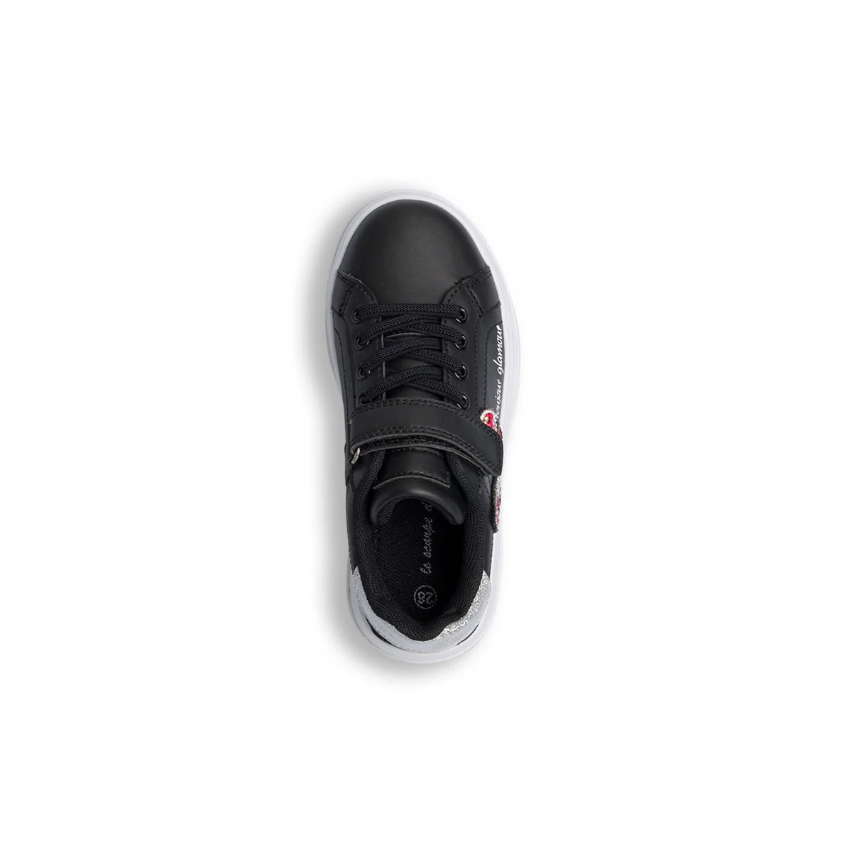 Sneakers nere da bambina con farfalla di strass Le scarpe di Alice - Image 5