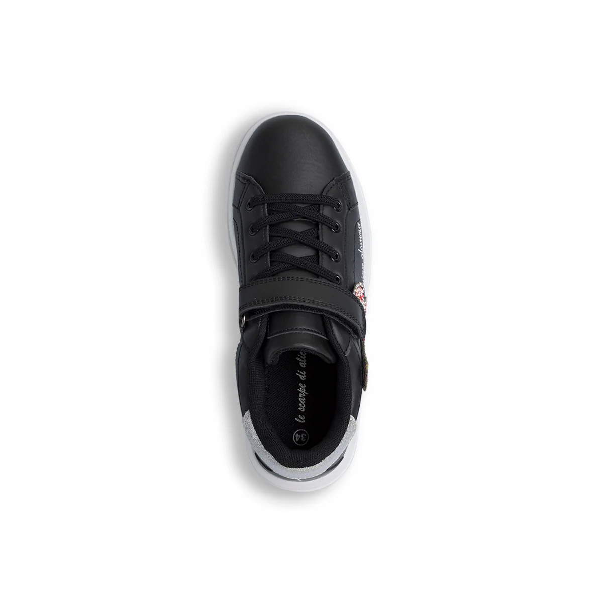Sneakers nere da bambina con farfalla di strass Le scarpe di Alice - Image 7