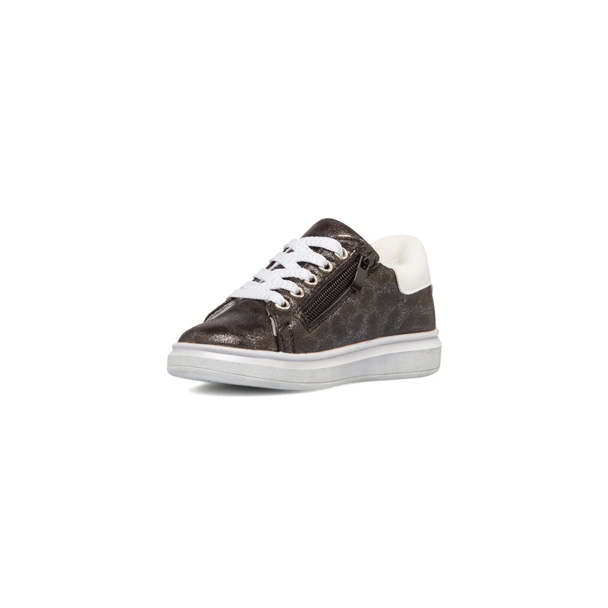 Sneakers nere da bambina con glitter e zip Le scarpe di Alice - Image 4