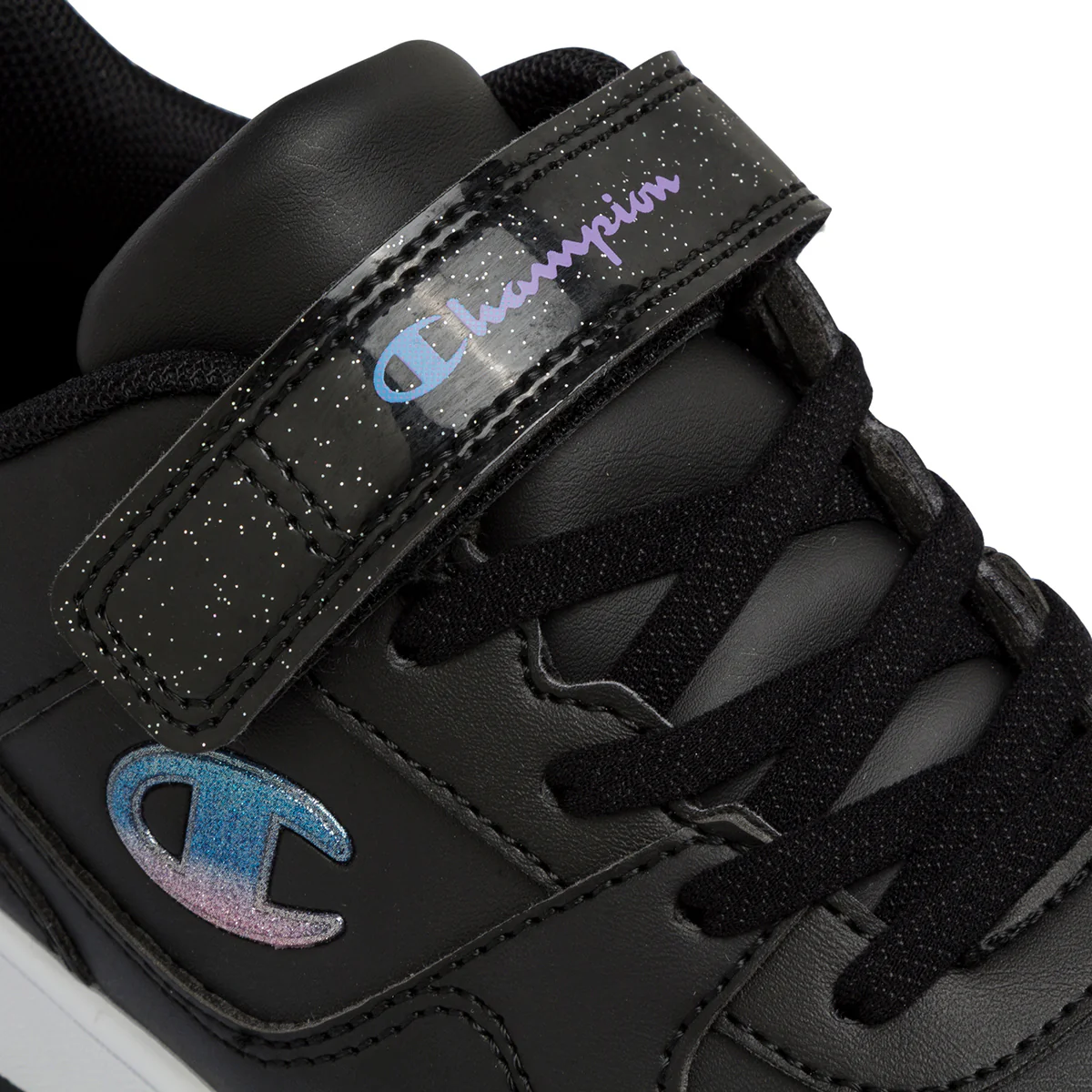 Sneakers nere da bambina con logo glitterato Champion Rebound Low G Ps - Image 6