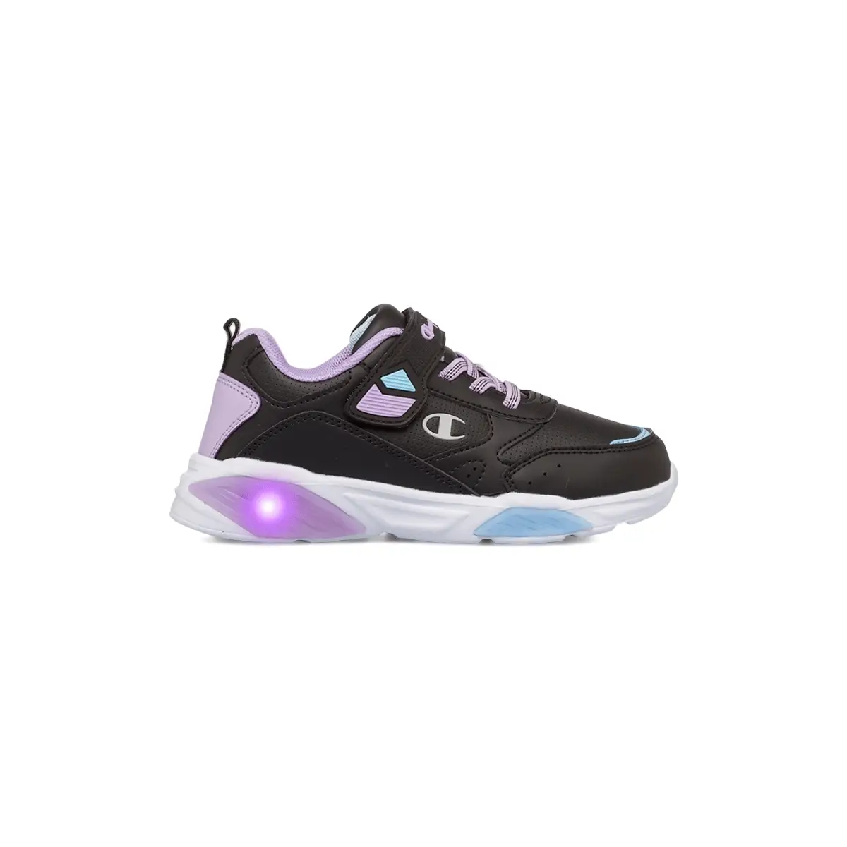 Sneakers nere da bambina con luci nella suola Champion Wave G PS