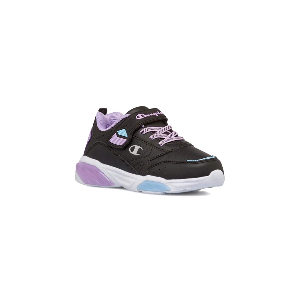 Sneakers nere da bambina con luci nella suola Champion Wave G PS - Image 2