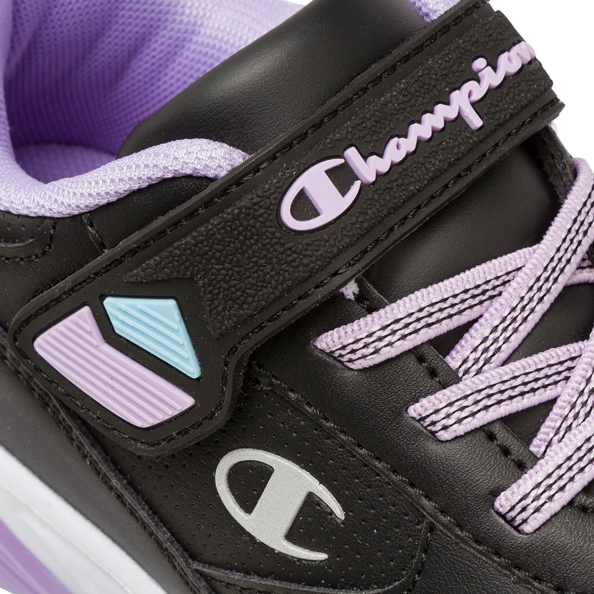 Sneakers nere da bambina con luci nella suola Champion Wave G PS - Image 6