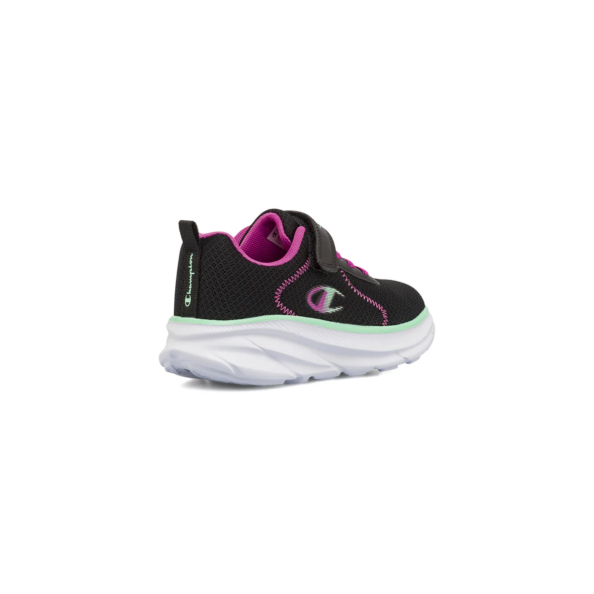 Sneakers nere da Bambina con strappo e dettagli fucsia Champion - Image 3