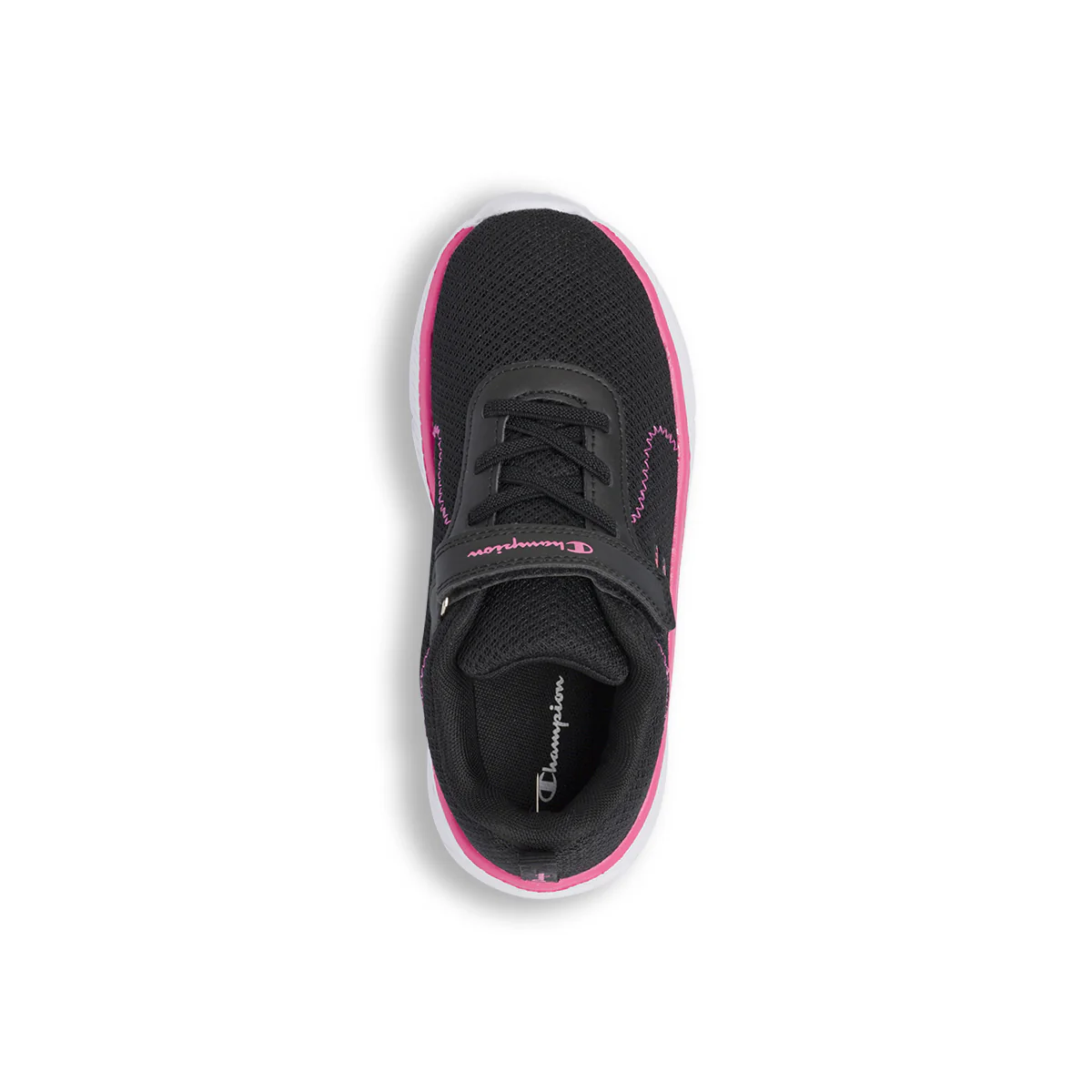 Sneakers nere da bambina con strappo e dettagli rosa Champion - Image 6