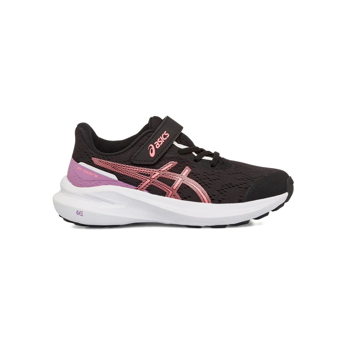 Sneakers nere da Bambina in tessuto mesh con dettagli rosa Asics GT-1000 13