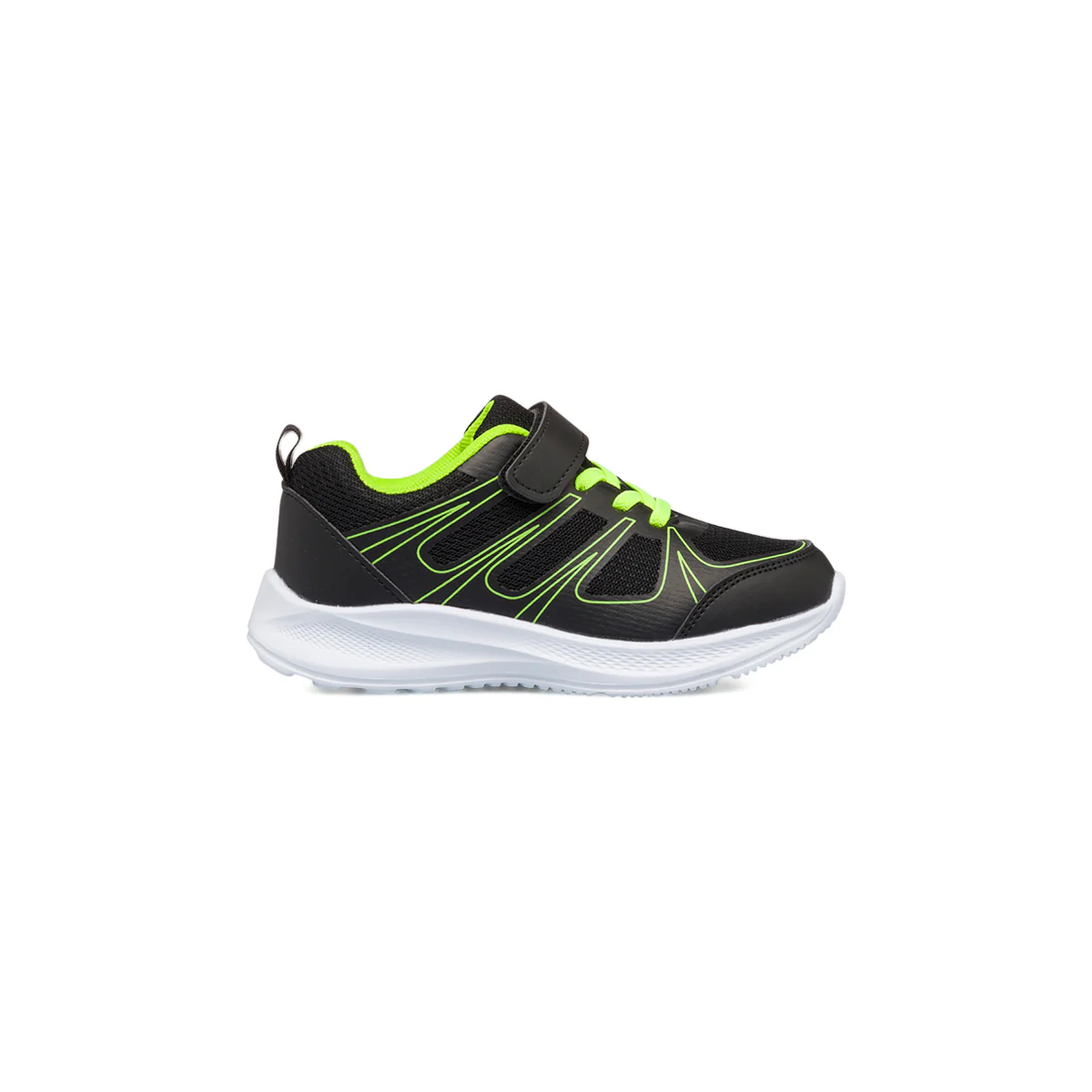 Sneakers nere da bambino con dettagli giallo fluo Jog