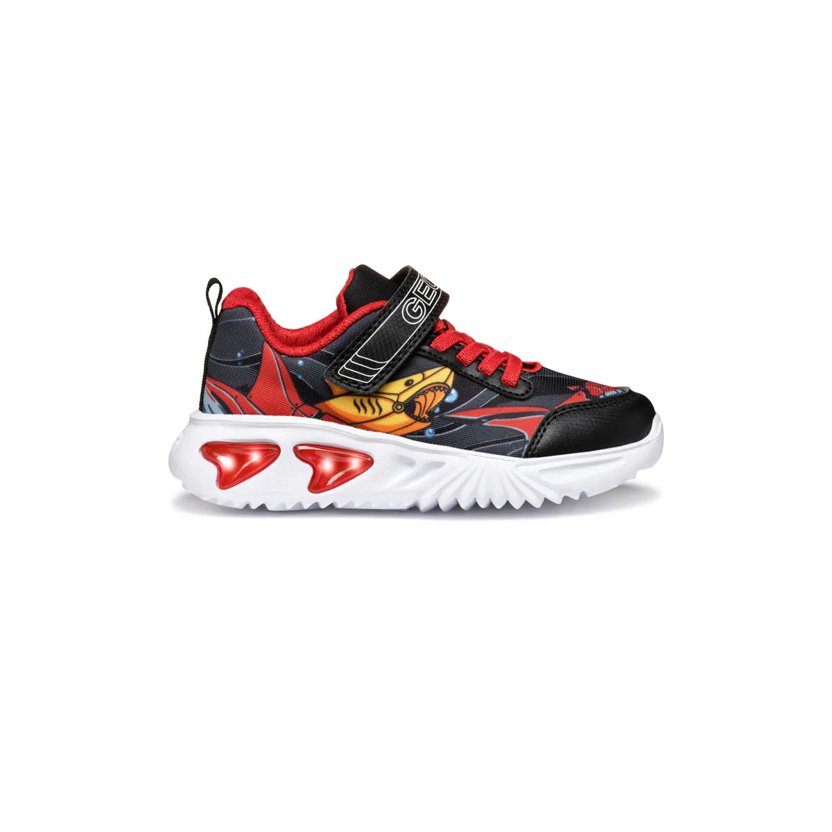 Sneakers nere da Bambino con luci nella suola e strappo Geox - Image 7