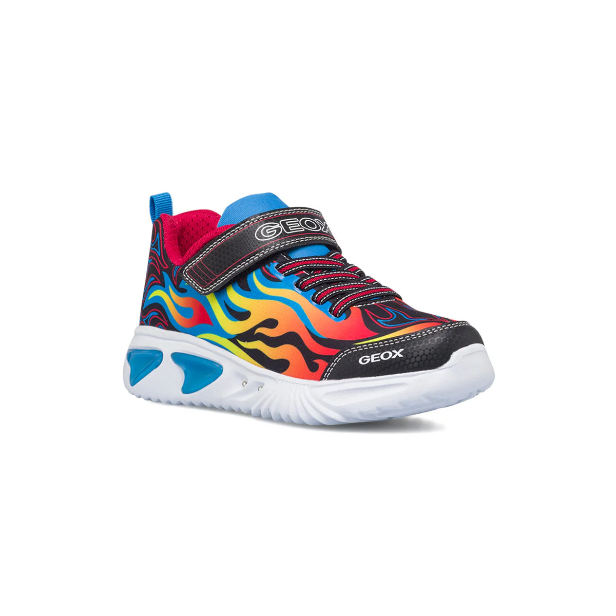 Sneakers nere da bambino con luci nella suola Geox Assister - Image 2