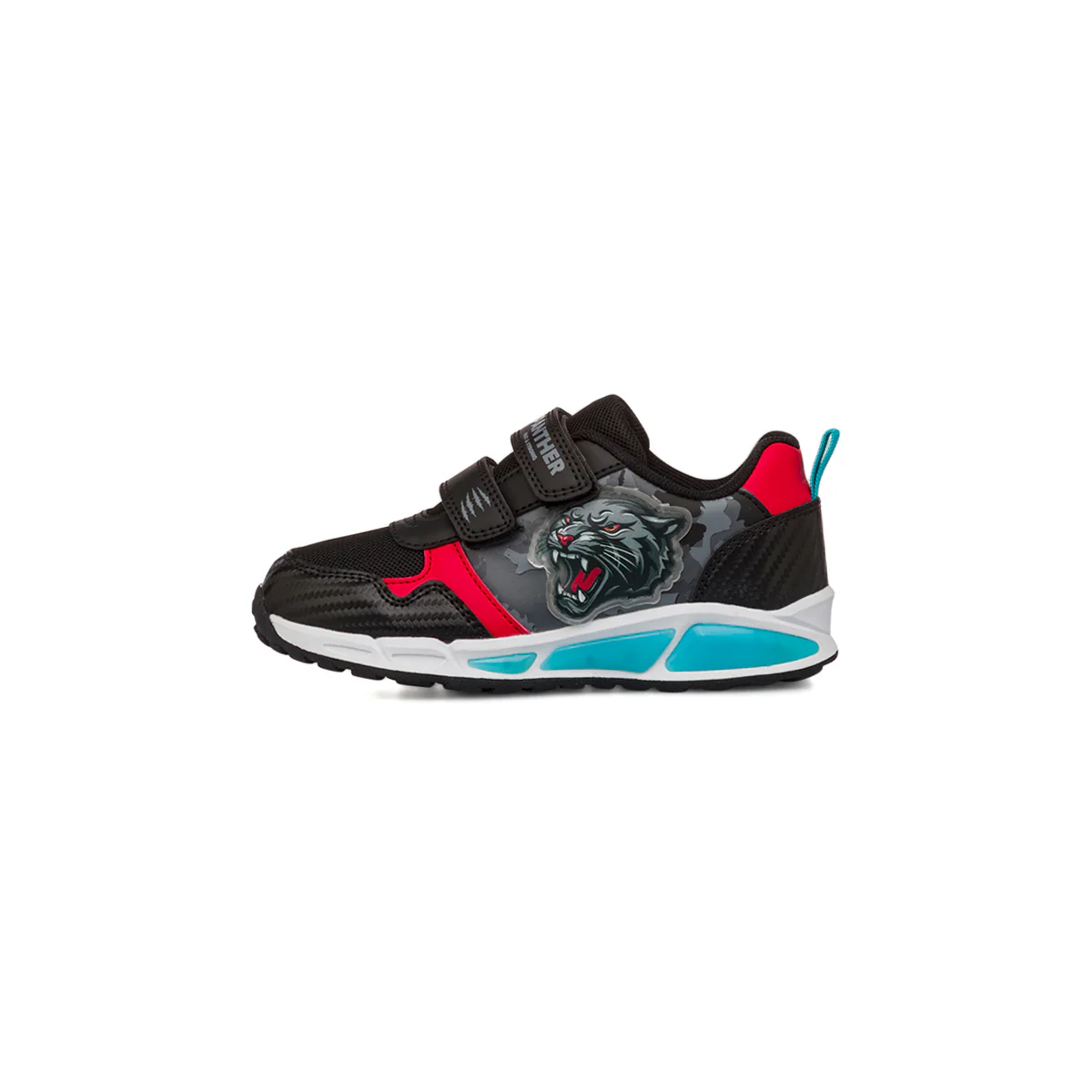 Sneakers nere da Bambino con stampa e luci Pantera - Image 2
