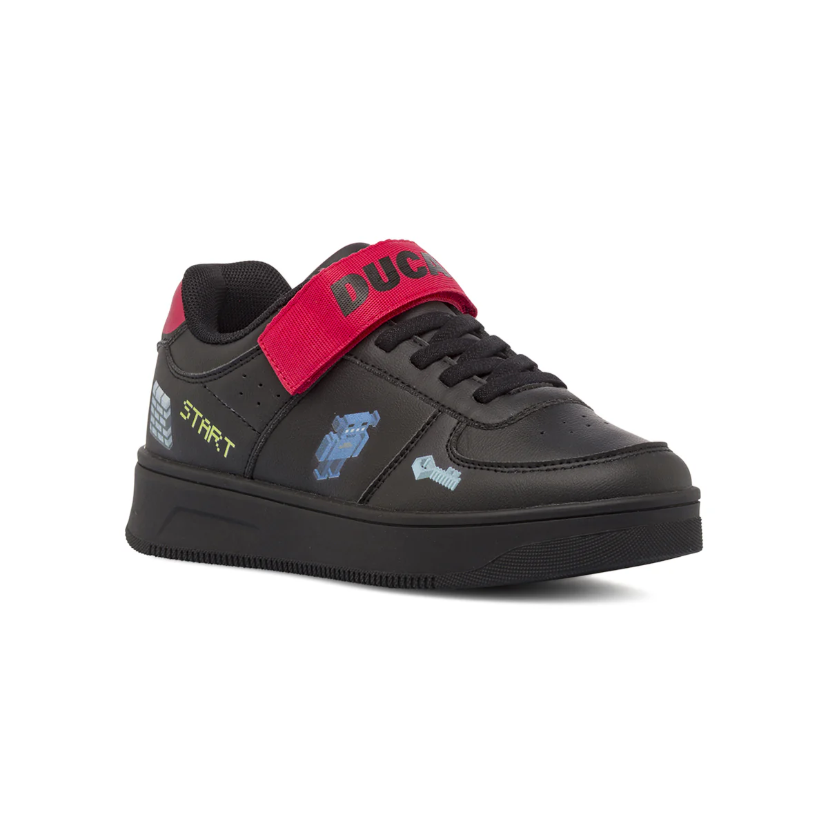 Sneakers nere da Bambino con stampe e strappo Ducati - Image 2
