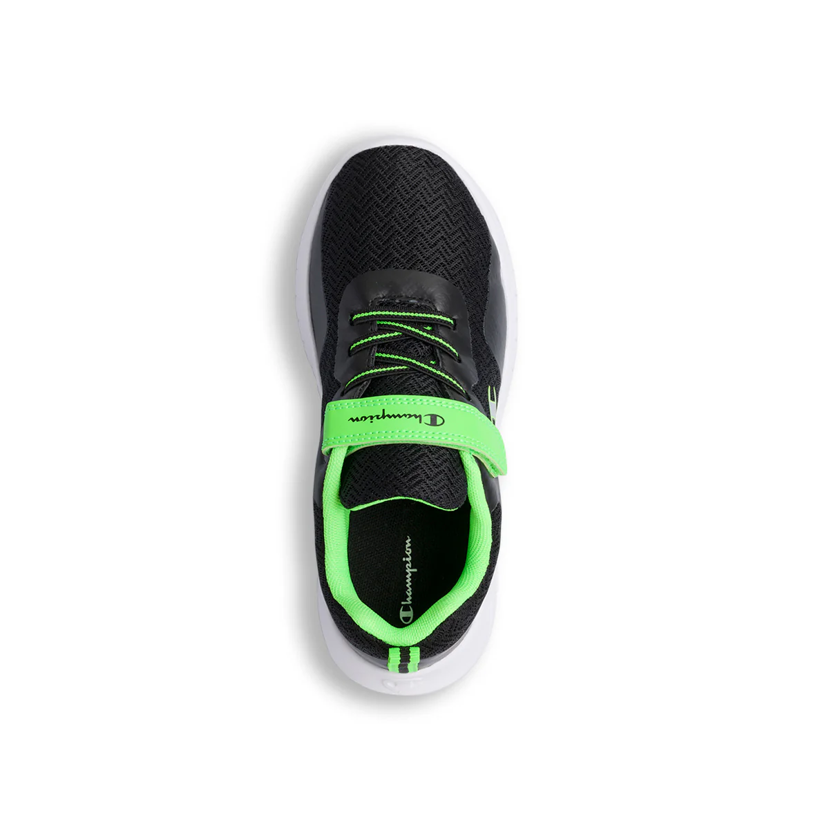 Sneakers nere da bambino con velcro e dettagli verde fluo Champion Softy Evolve B - Image 7