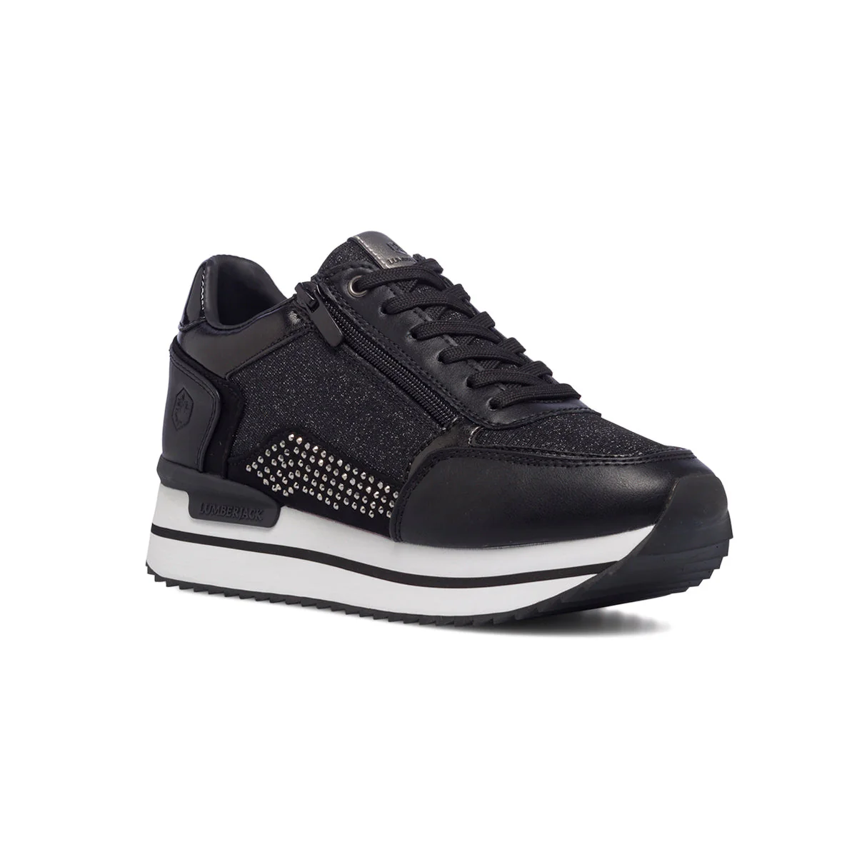 Sneakers nere da donna con borchiette e suola a zeppa Lumberjack Cecilia - Image 2