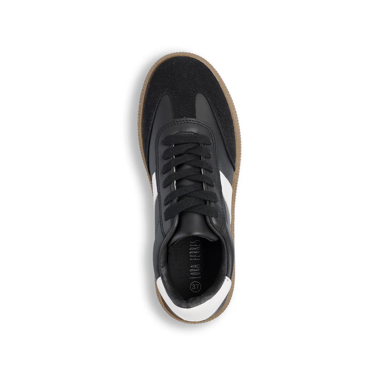 Sneakers nere da donna con dettagli bianchi Lora Ferres - Image 4
