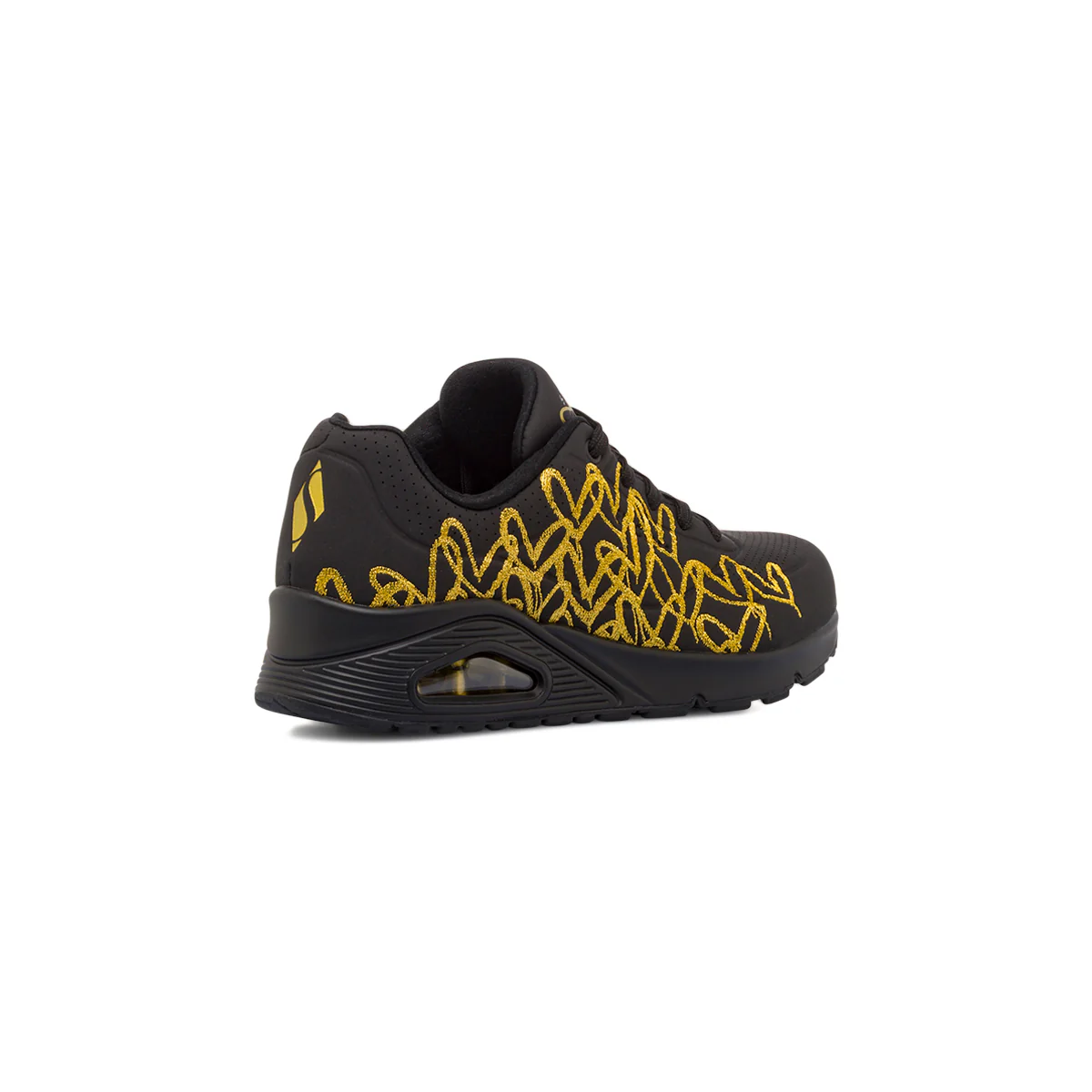 Sneakers nere da Donna con dettagli oro e memory foam Skechers Uno - Image 3