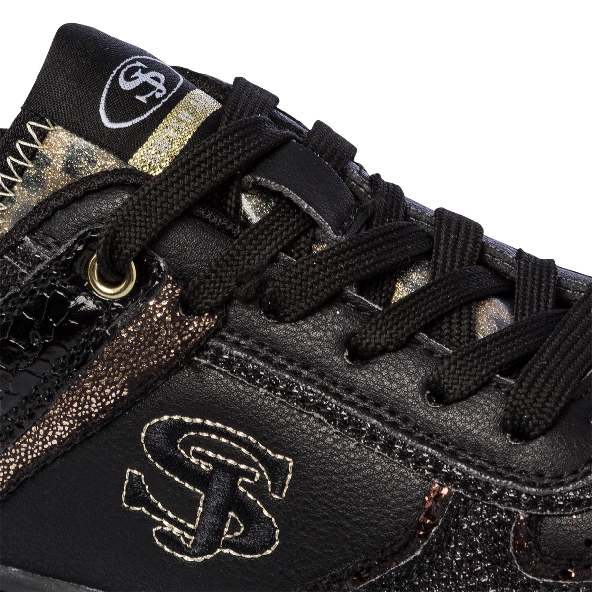 Sneakers nere da donna con glitter e dettagli animalier Swish Jeans - Image 6