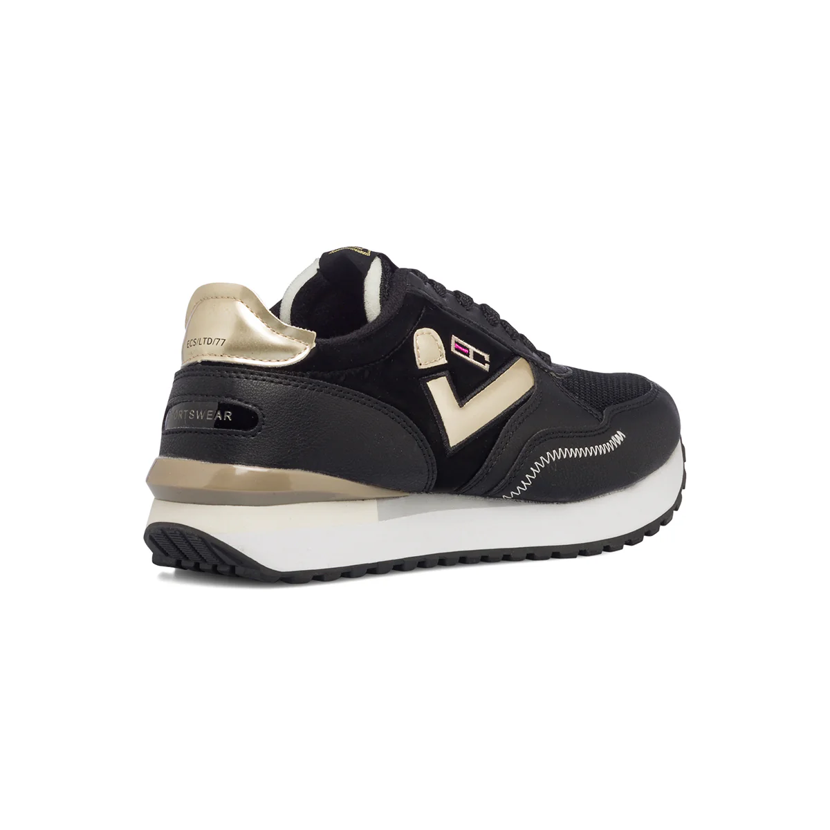 Sneakers nere da donna con logo oro Enrico Coveri Fusion - Image 3