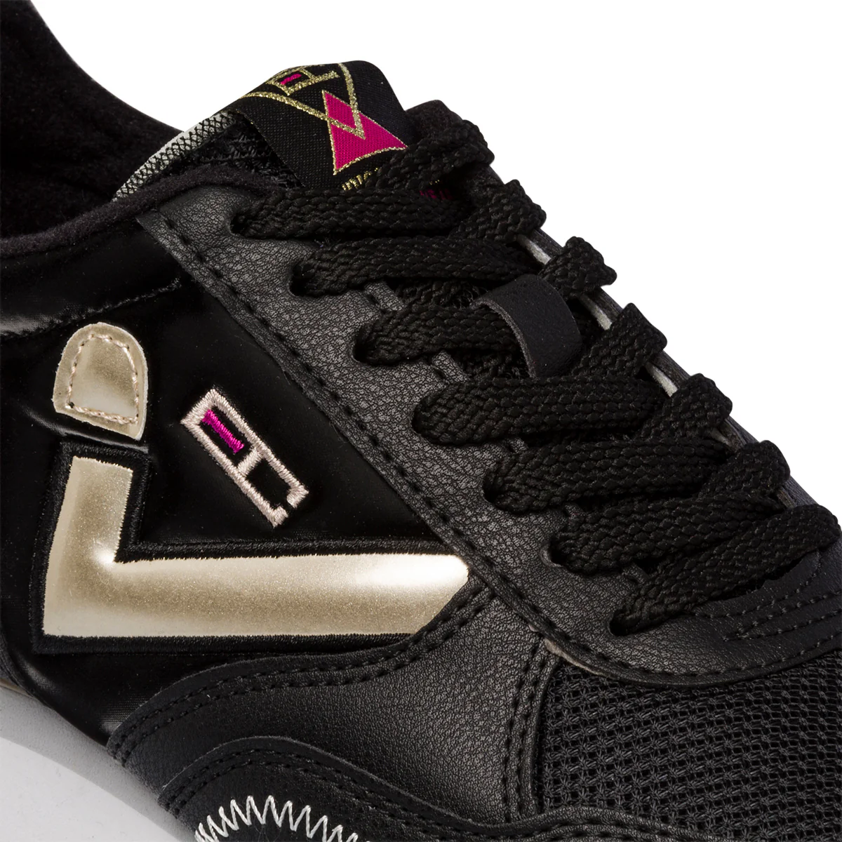 Sneakers nere da donna con logo oro Enrico Coveri Fusion - Image 6