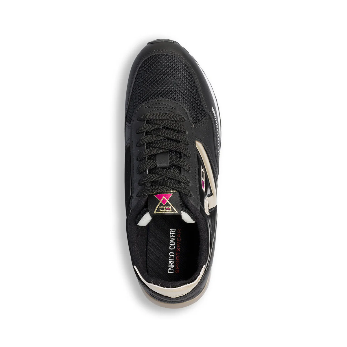 Sneakers nere da donna con logo oro Enrico Coveri Fusion - Image 8