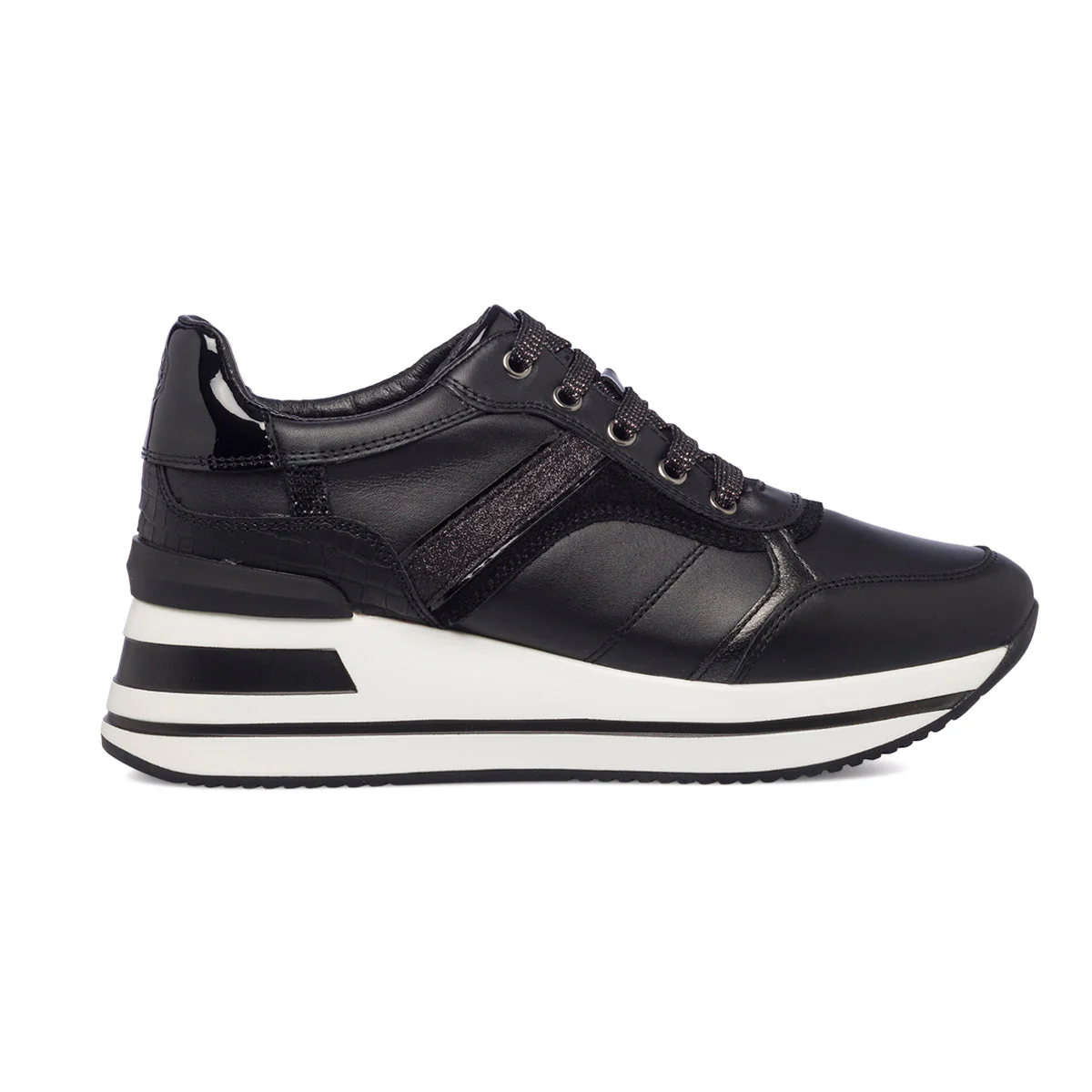Sneakers nere da donna con maxi-suola e glitter Lumberjack Marica