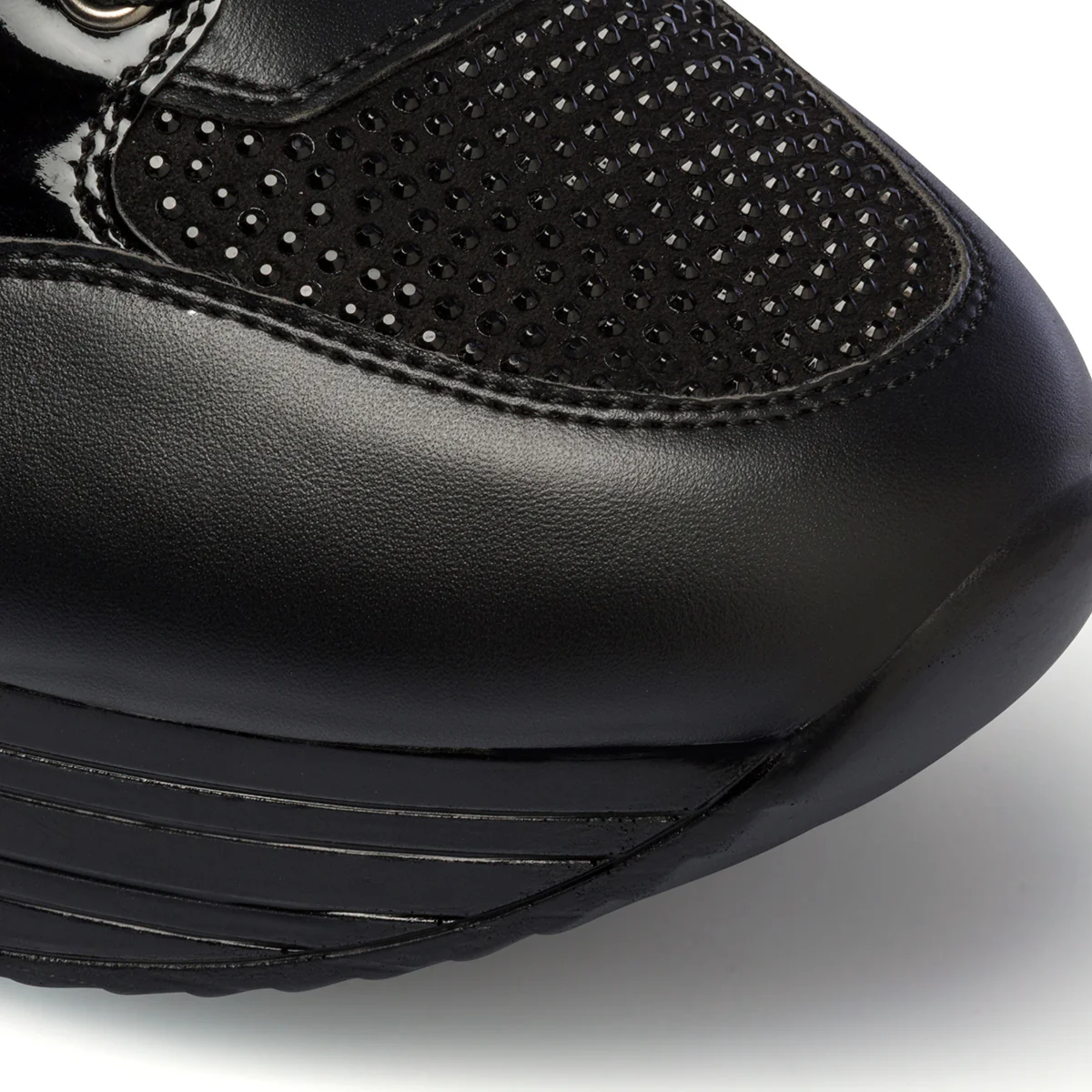 Sneakers nere da donna con maxi-suola e strass Lora Ferres - Image 5