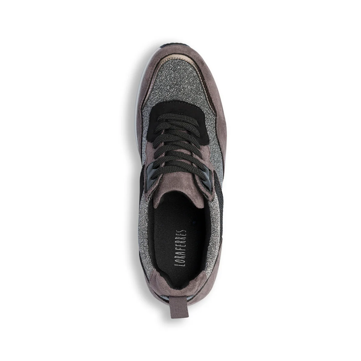 Sneakers nere da donna con maxi-suola e strass Lora Ferres - Image 9