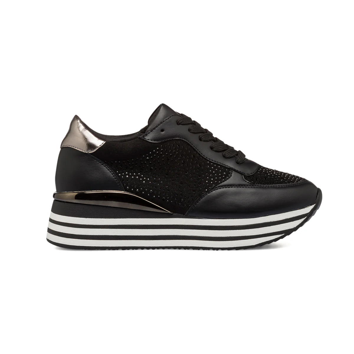 Sneakers nere da donna con strass e maxi-suola Lora Ferres