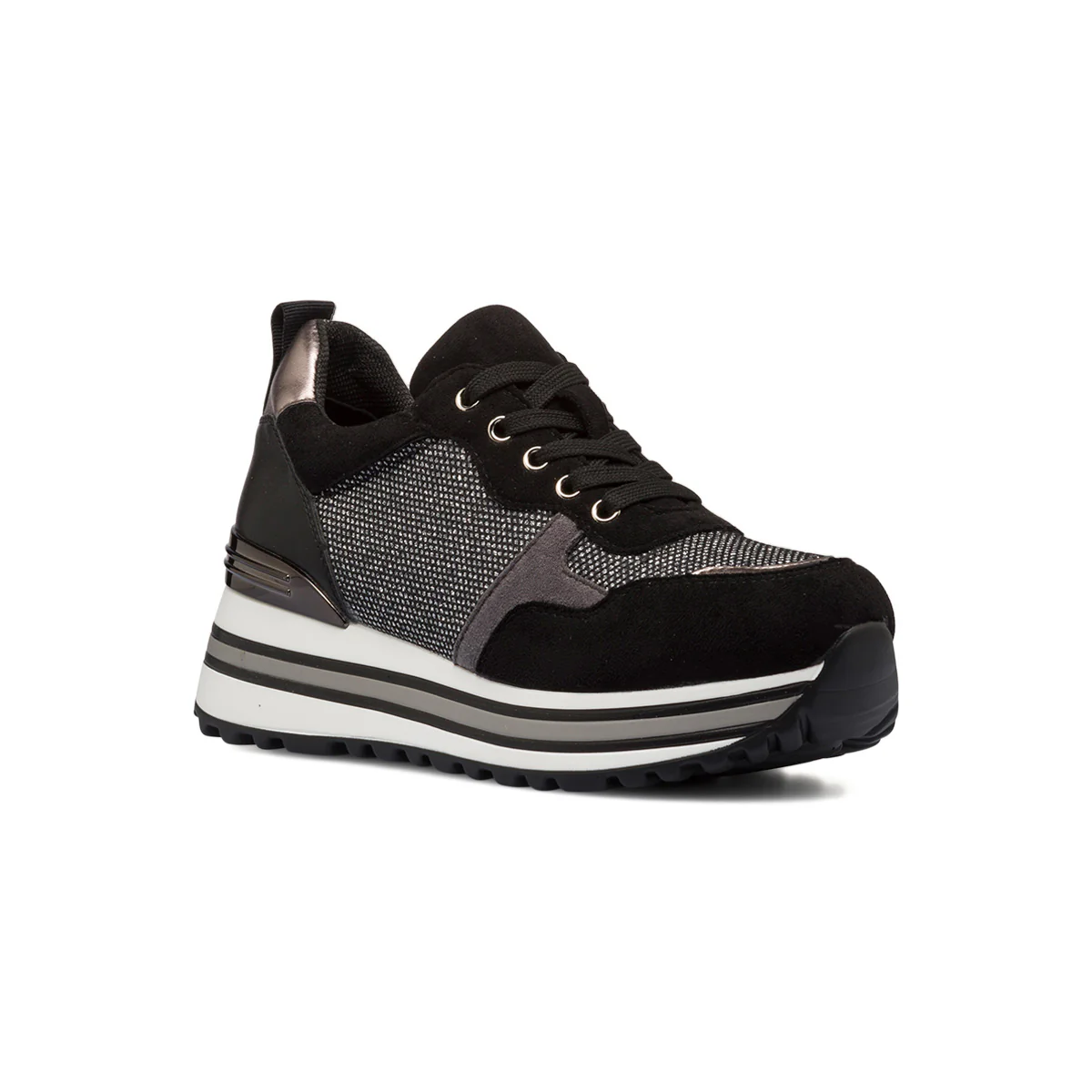 Sneakers nere da donna con strass e maxi-suola Lora Ferres - Image 3