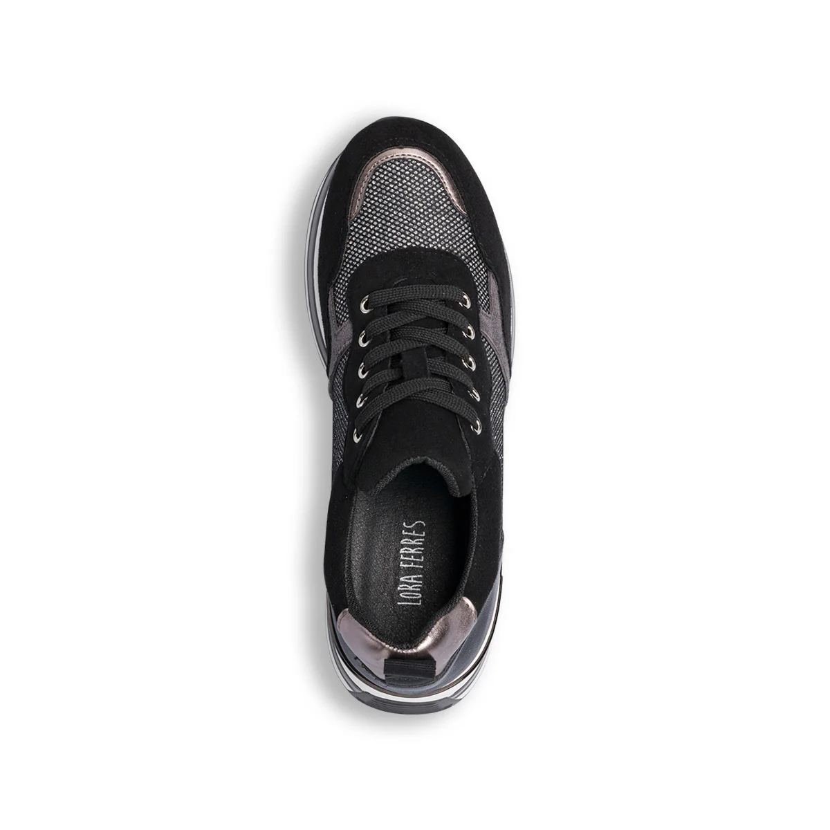 Sneakers nere da donna con strass e maxi-suola Lora Ferres - Image 9