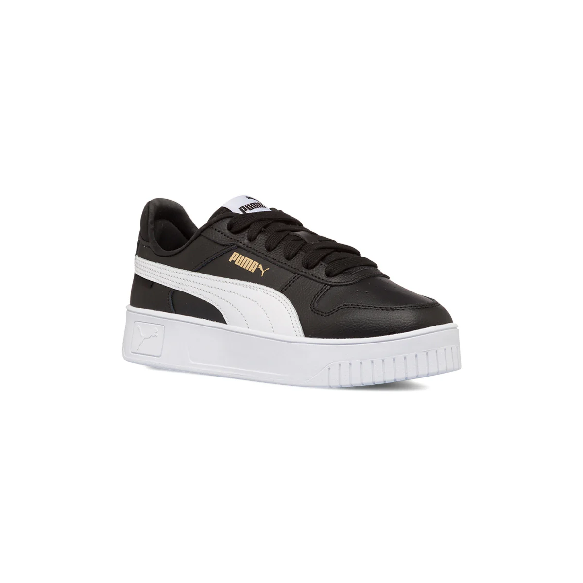 Sneakers nere da donna con striscia laterale nera e maxi-suola Puma Carina Street - Image 2