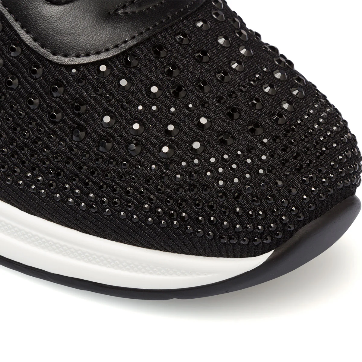 Sneakers nere da donna con suola a zeppa e strass Lora Ferres - Image 5