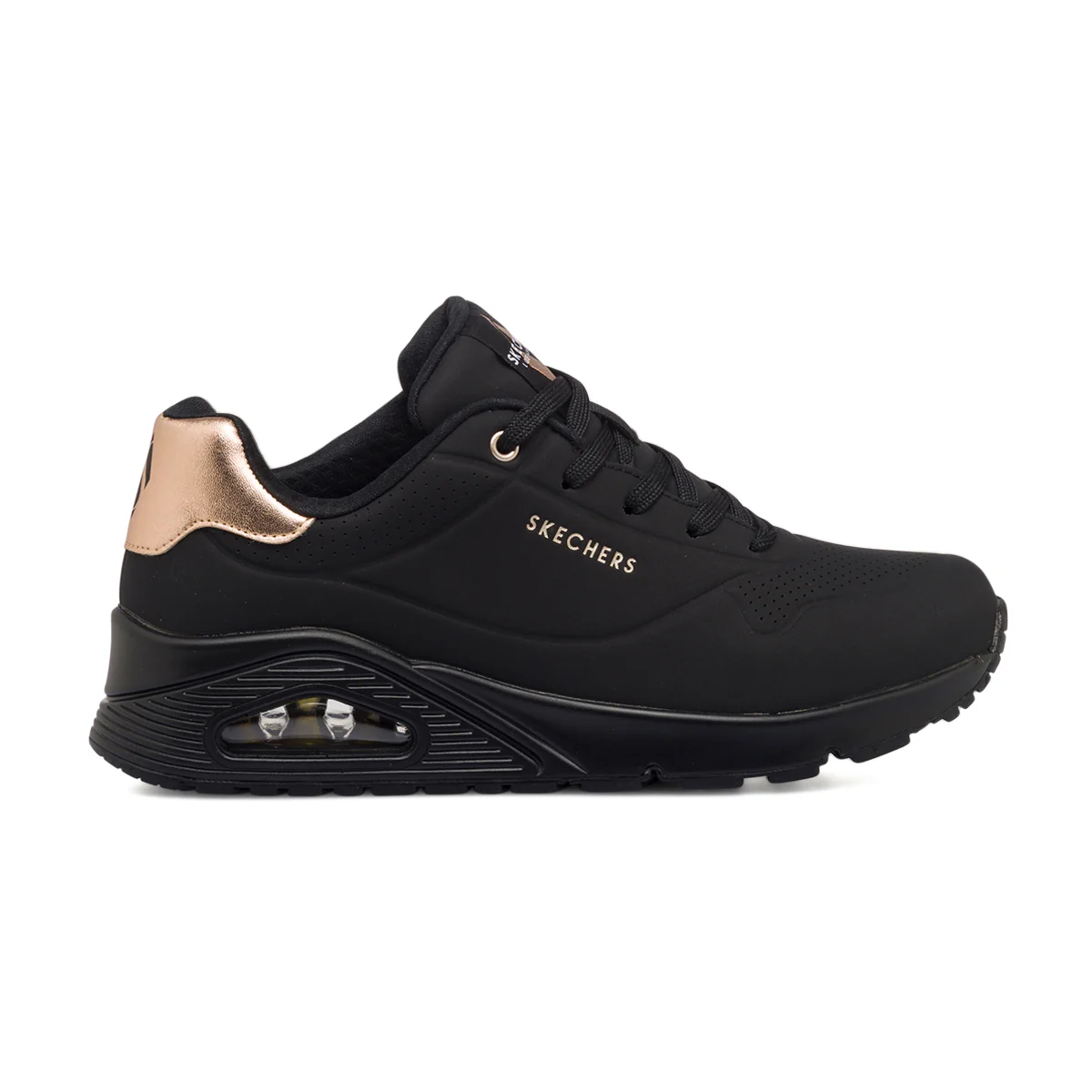 Sneakers nere da donna con suola ad aria Skechers Uno - Golden Air