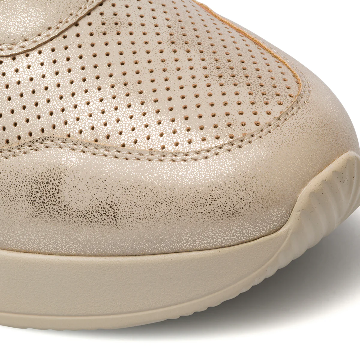 Sneakers oro da donna con zeppa 6 cm Lora Ferres - Image 10