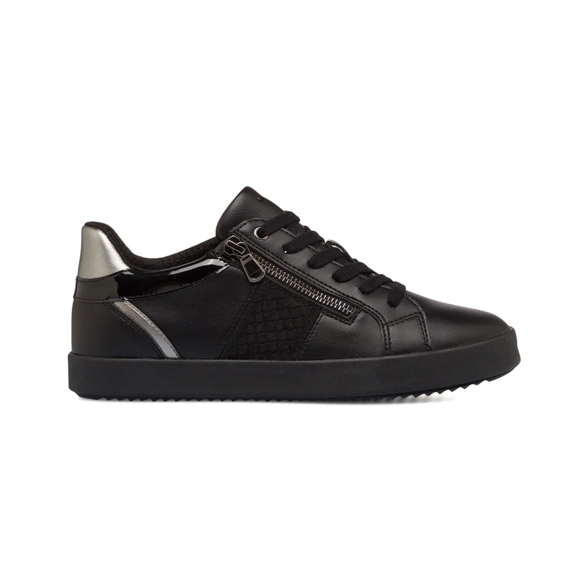 Sneakers nere da donna con zip laterale Geox Bloomie